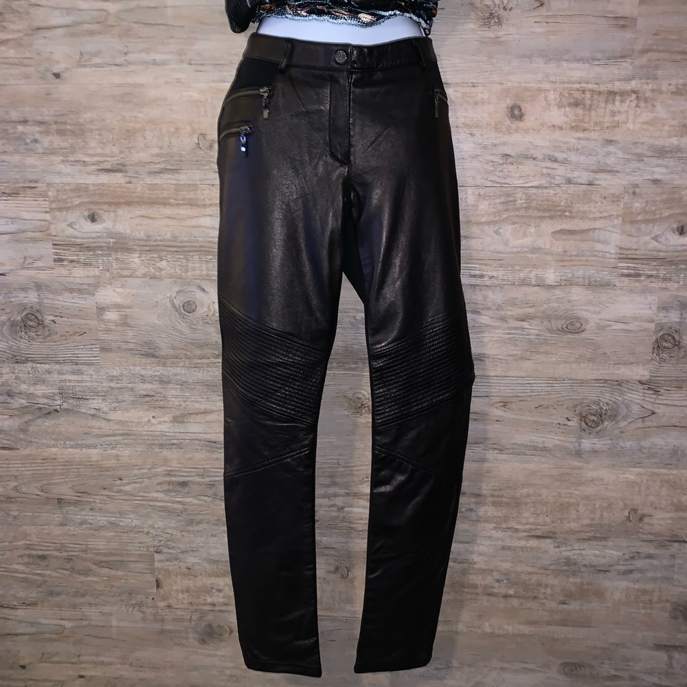 Black Leather Leggings